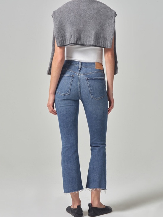 Citizens Of Humanity Denim - Women's Mid Blue Cropped Flare Jeans